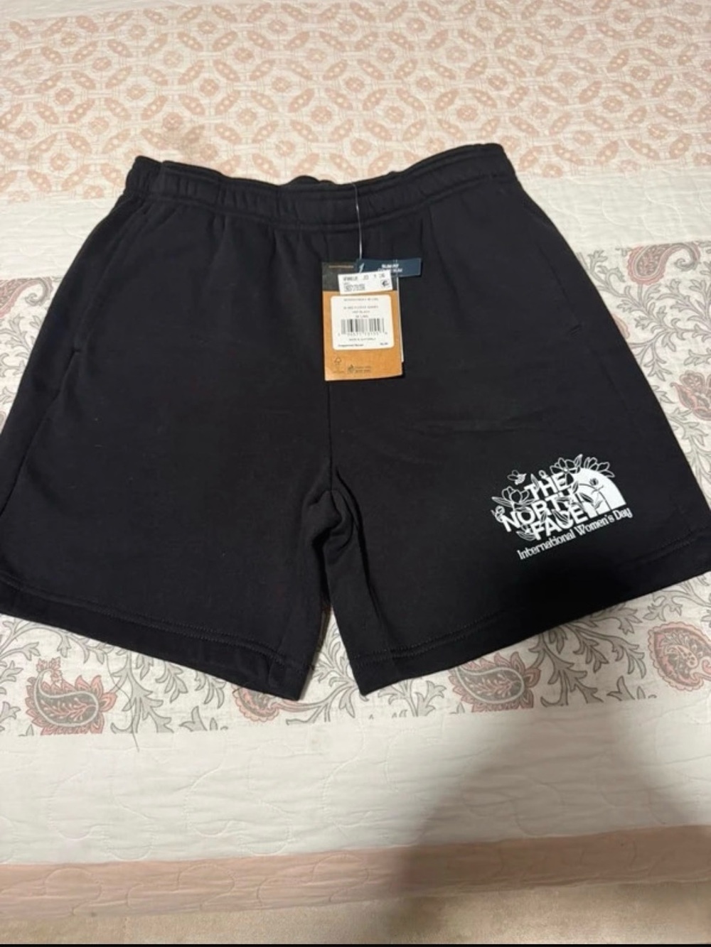 The North Face women’s Black Logo Shorts